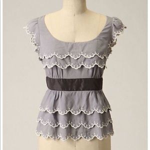 Anthropologie Scallop Blouse (as worn on glee)